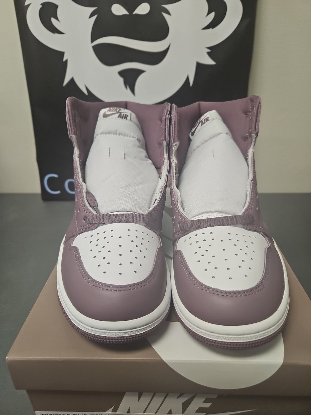 NEW Size 10.5 Men Nike Air Jordan 1 Retro High OG  Sky J Mauve/ White DZ5485-105