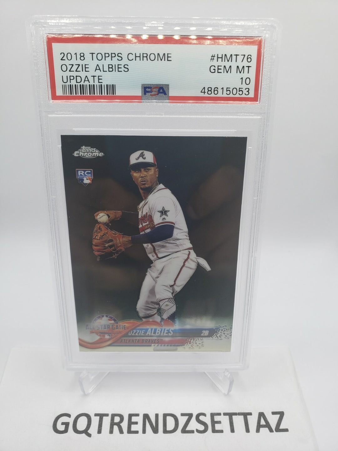 2018 Topps Chrome Update Ozzie Albies RC Rookie #HMT76 PSA 10 MINT BRAVES