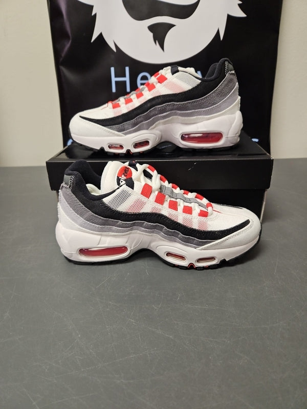 New Size 4 Men's  5.5 W - Nike Air Max 95 QS DH9792 100 Summit White/Chile Red