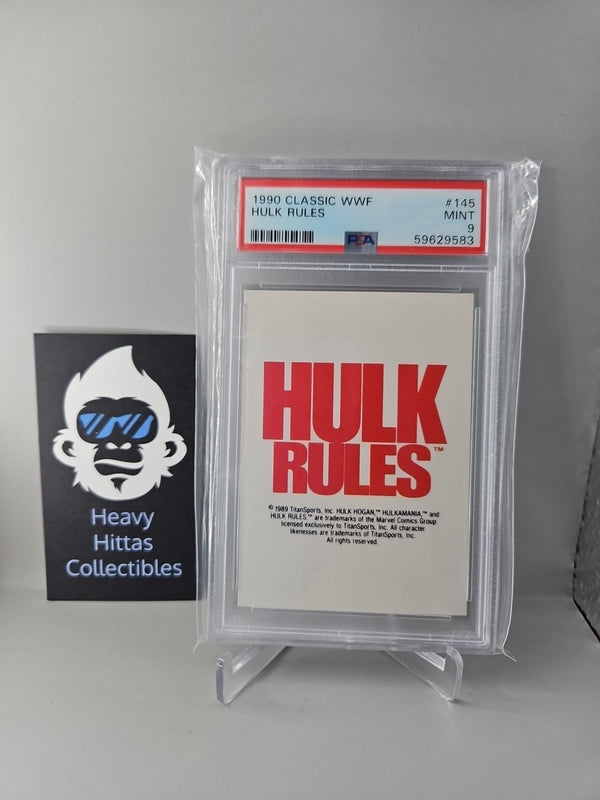 Hulk Hogan 1990 Classic WWF Hulk Hogan #145 Hulk Rules PSA 9