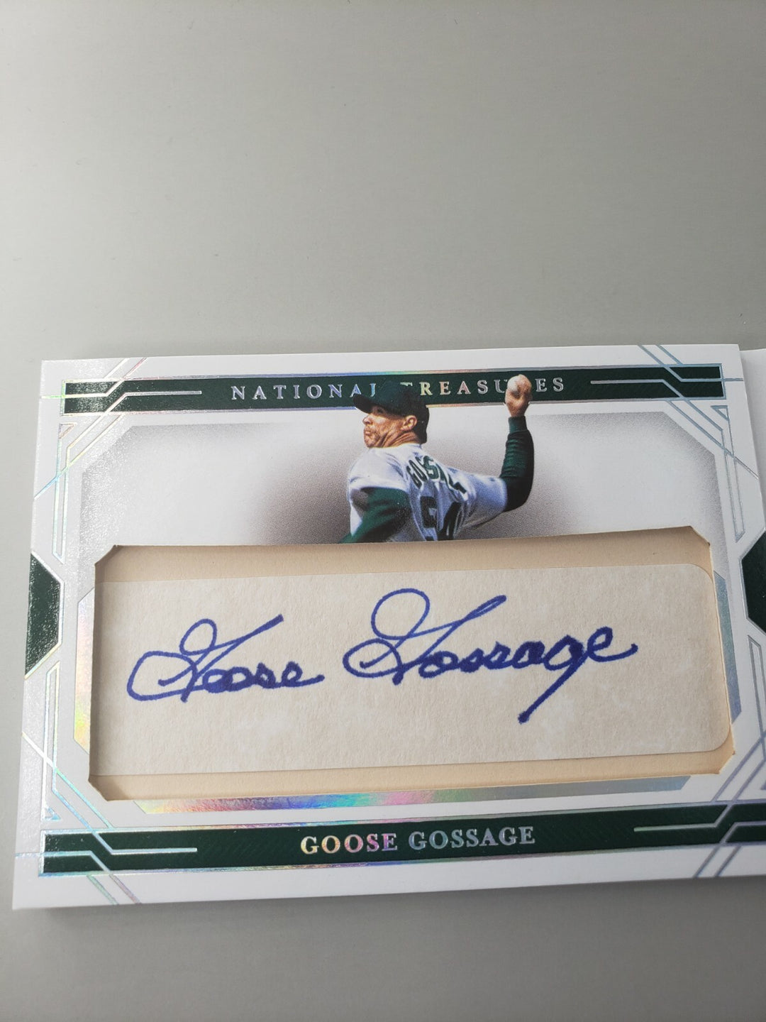 Goose Gossage 2020 National Treasures Cut Signature Material Auto /5 Oakland
