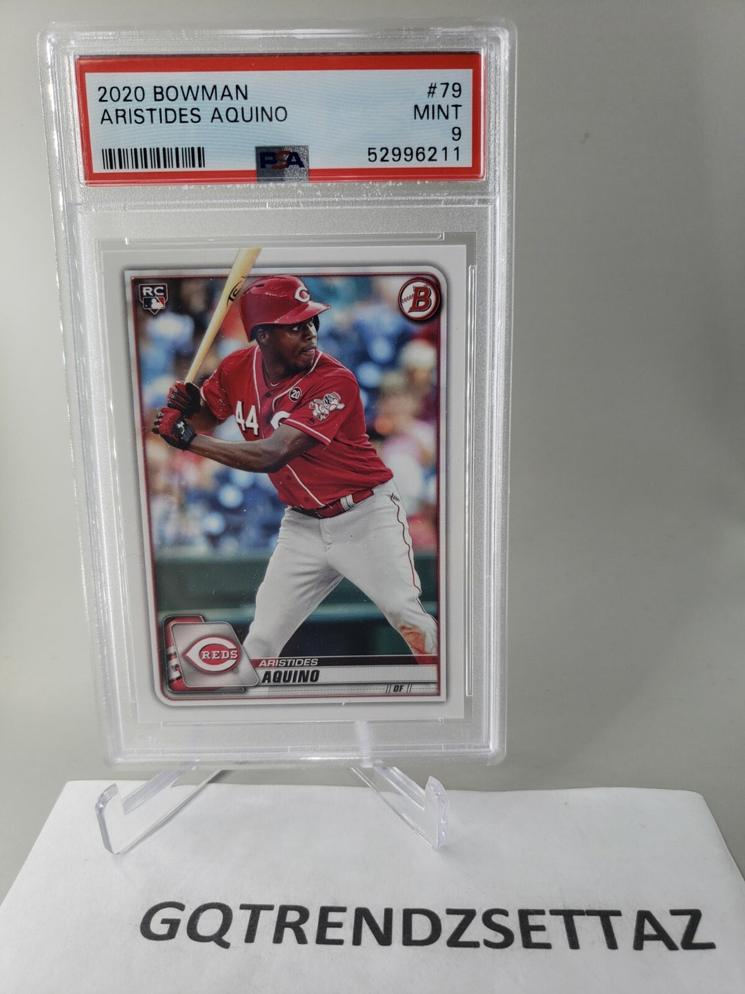 2020 Bowman Aristides Aquino #79 ROOKIE PSA 9 Cincinnati Reds Mint 