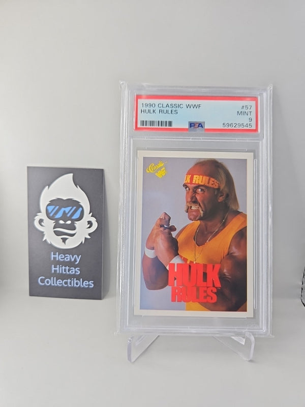 Hulk Hogan 1990 Classic WWF Wrestling #57 Hulk Rules PSA 9