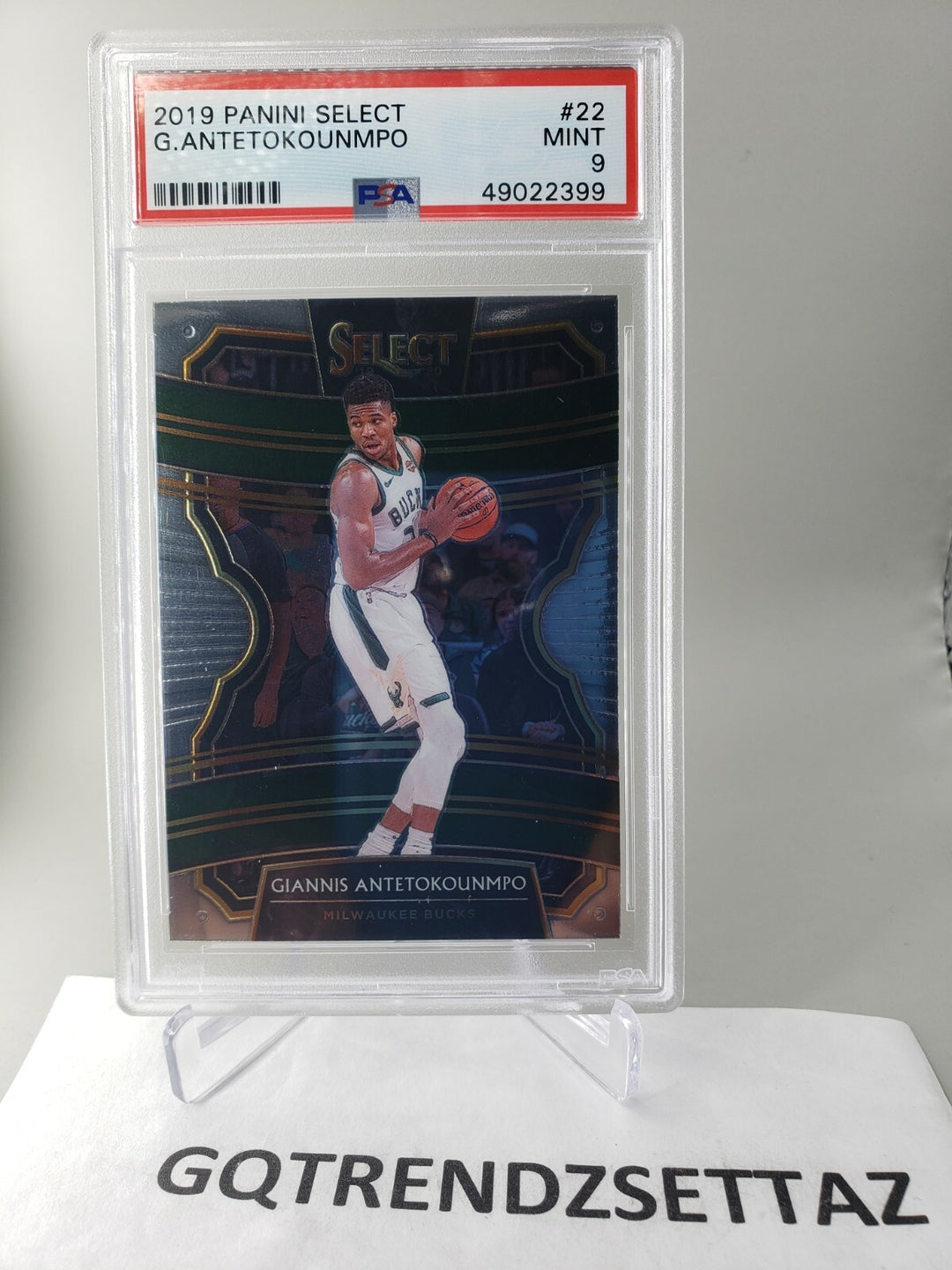2019 Panini Select Giannis Antetokounmpo PSA 9 Mint #22 Concourse Bucks POP 179