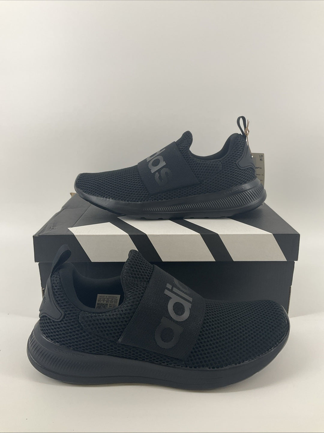 New Size 7.5 Men Adidas Lite Racer Adapt 4.0 Black H04296