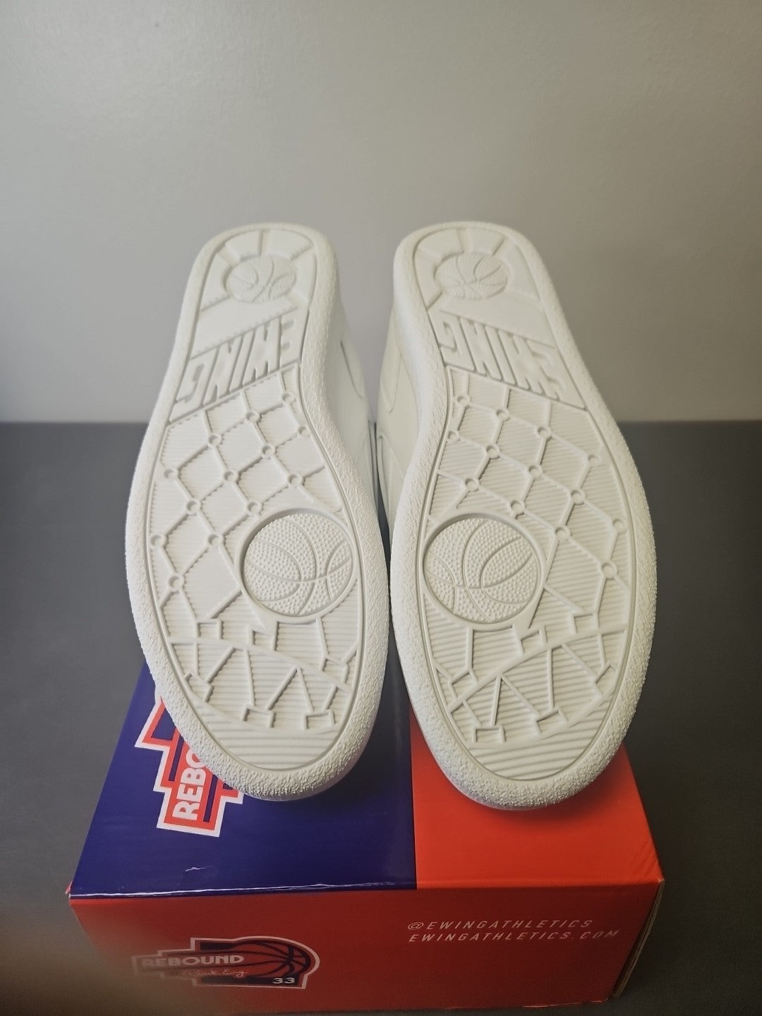 NEW Size 13 Men's Patrick Ewing Rebound Orion Low White OG (1RBE005- 101)