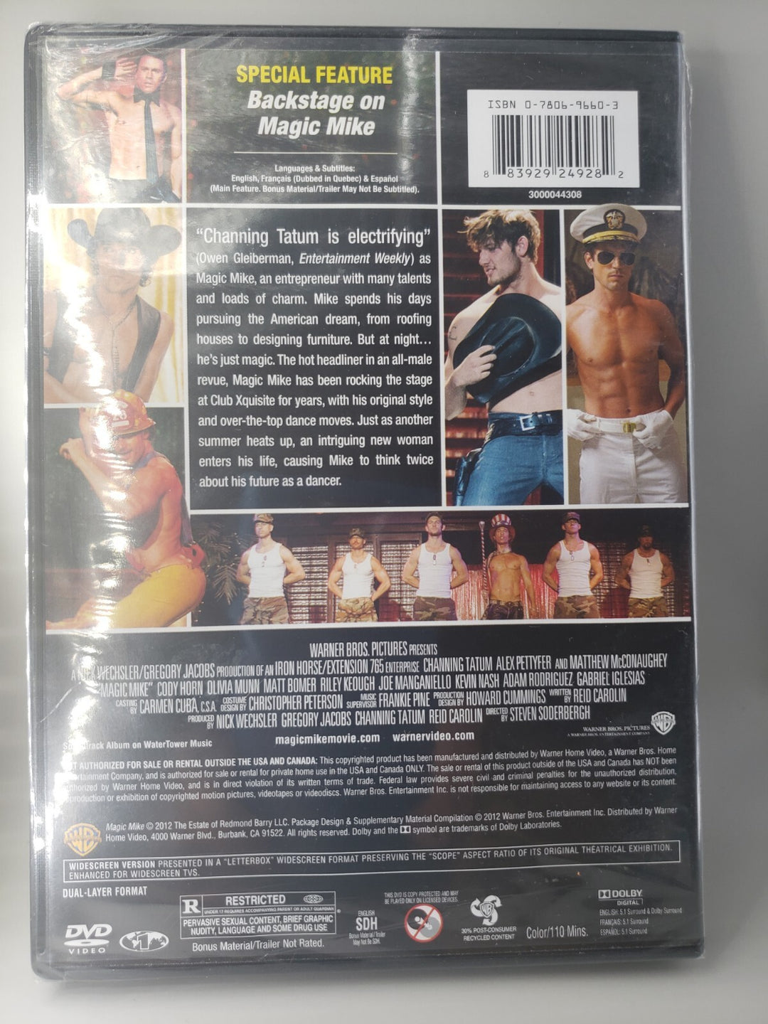 New Sealed Magic Mike (DVD, 2015) Channing Tatum Free Shipping