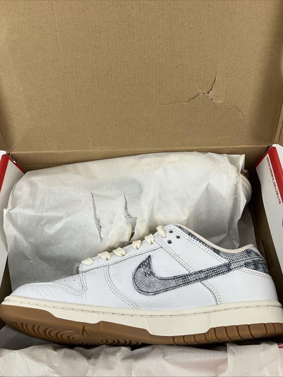 New Size 8.5 Men's Nike Dunk Low Denim FN6881-100