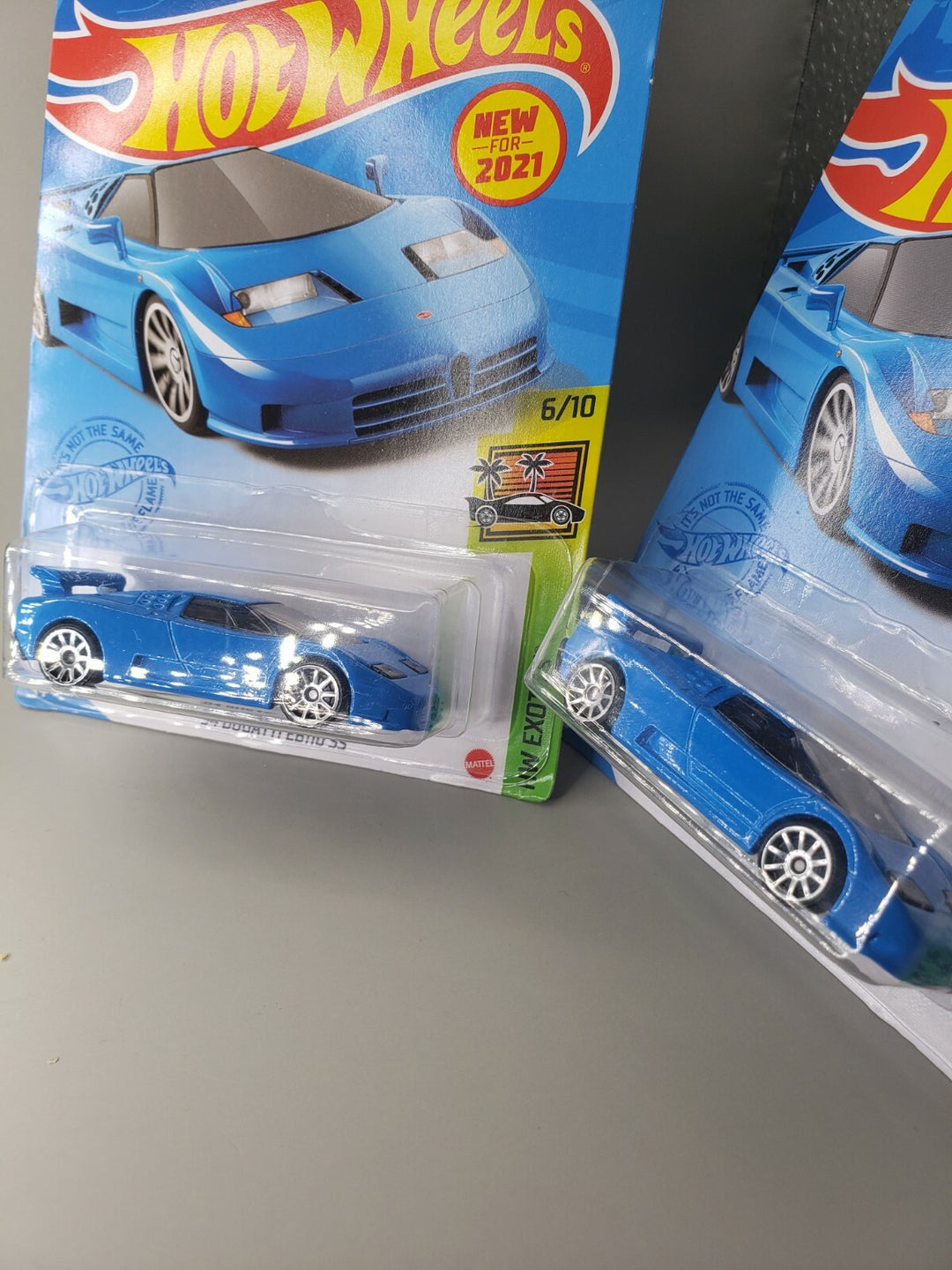 NEW LOT OF 2 HOT WHEELS 2021 HW EXOTICS '94 BUGATTI EB110 SS #6/10 