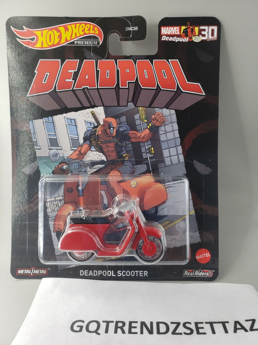 NEW Hot Wheels Premium 2021 DEADPOOL SCOOTER Marvel 30 years Nerdy Thirty 