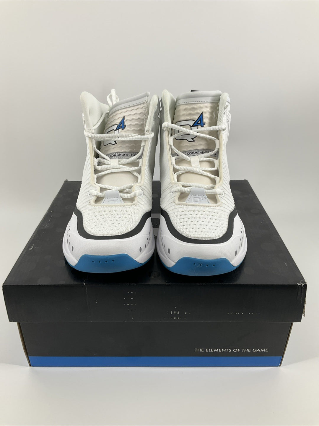 New Size 8.5 Men Q4 Bright White Black Blue Q4MB-014