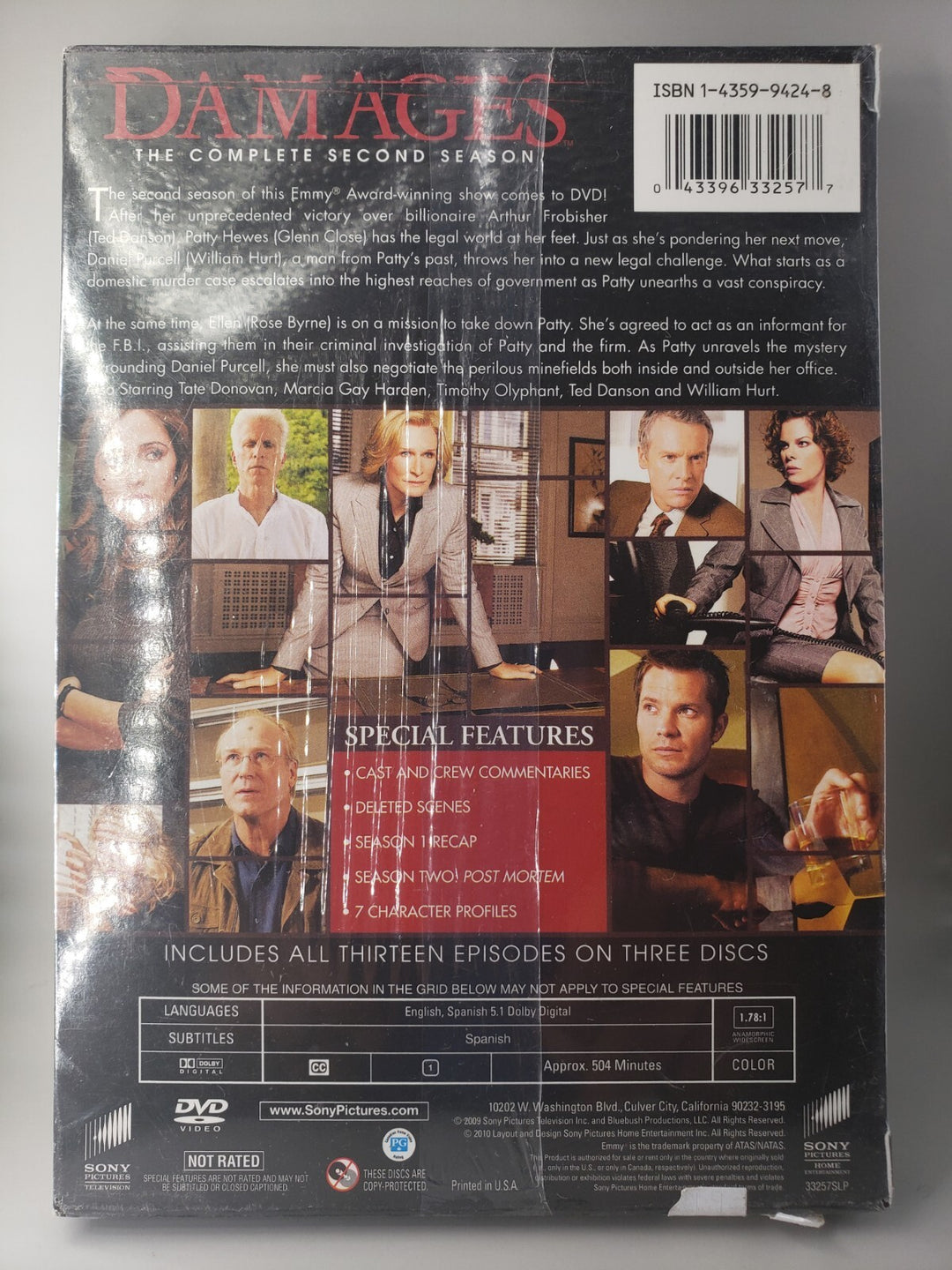 New Sealed Damages The Complete Second Season Free Shipping