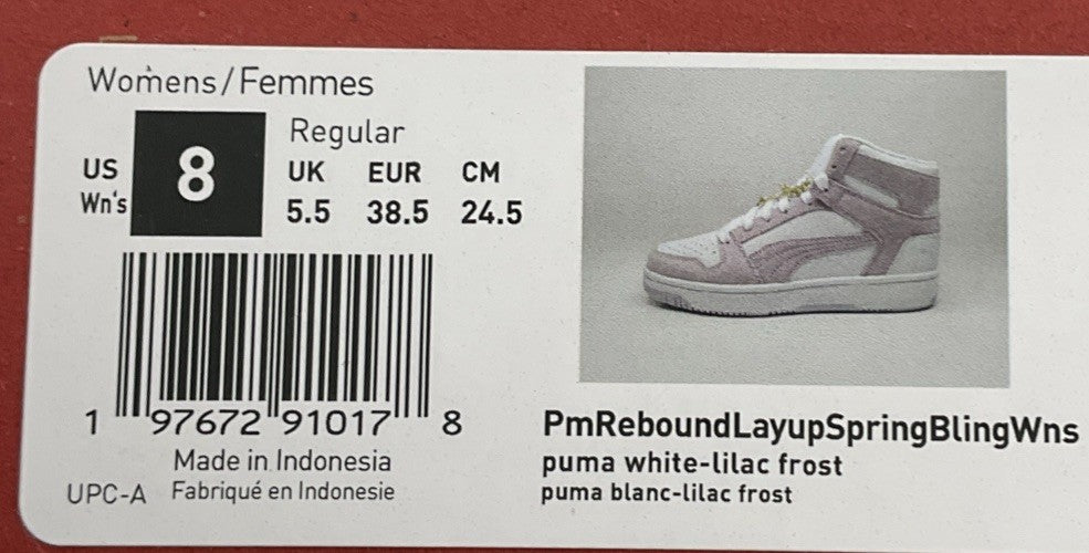 New Size 8 Women Puma Women's Rebound Layup 401922-01