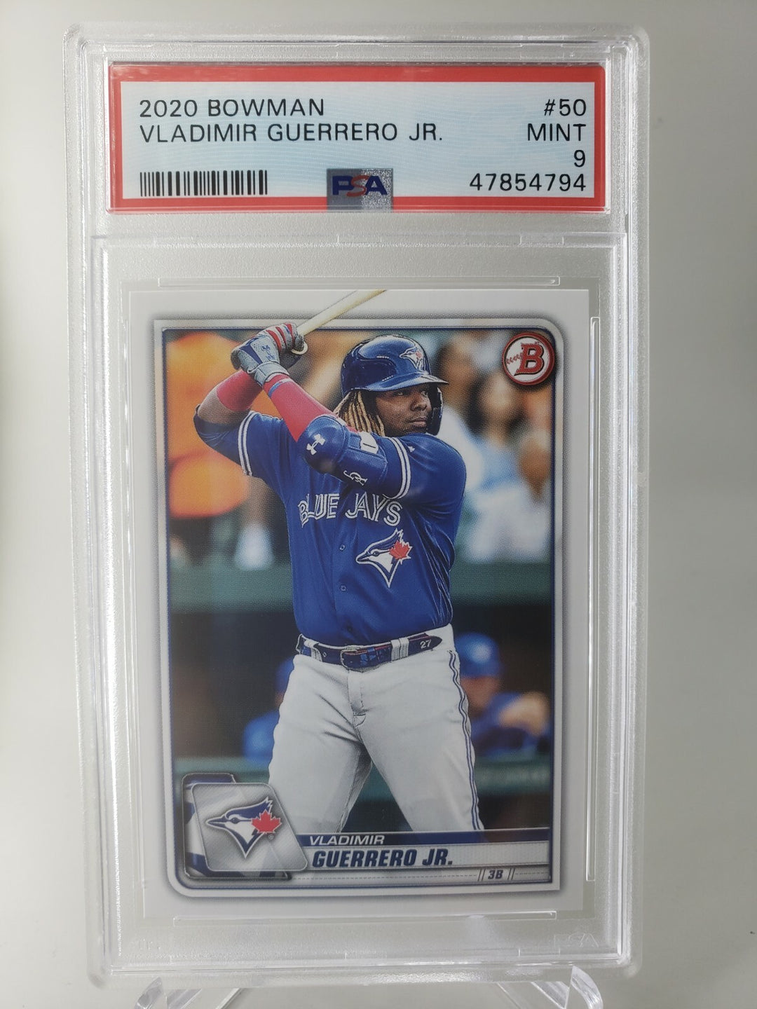 2020 Bowman Vladimir Guerrero Jr #50 PSA 9 Toronto Blue Jays MINT 