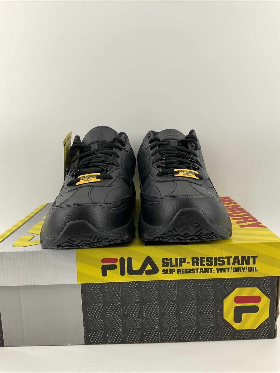 New Size 11.5 Men's Fila Memory Workshift SR Black 1SG30002-001