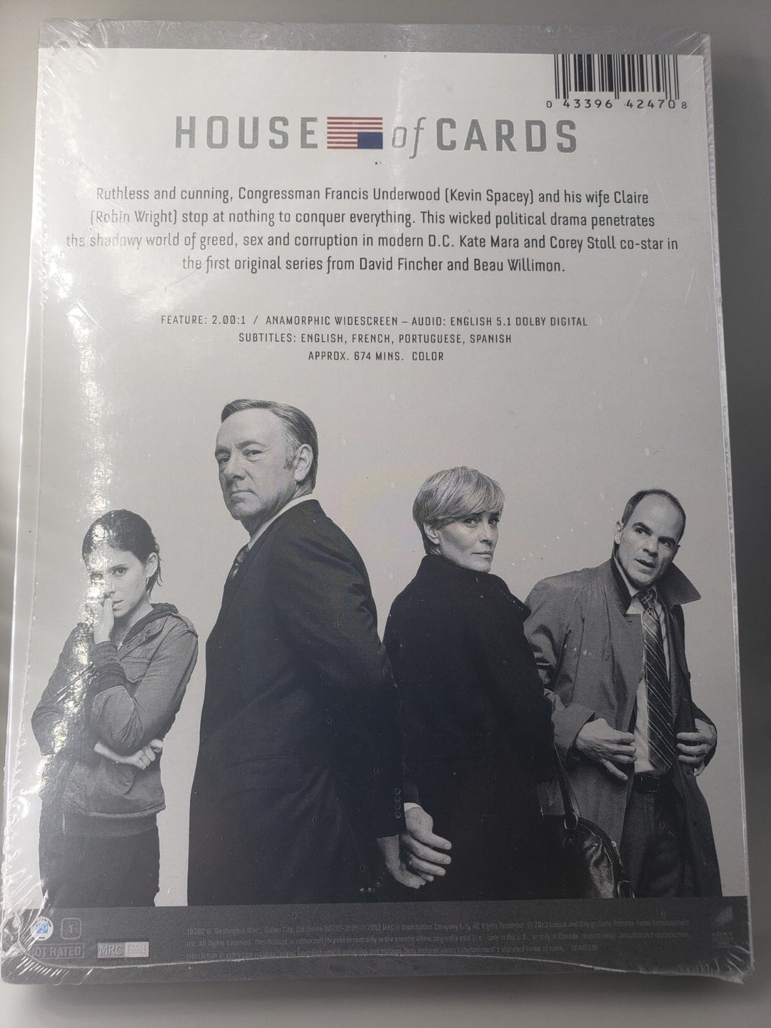 Brand New Sealed House Of Cards - The Complete First 1 One Season DVD