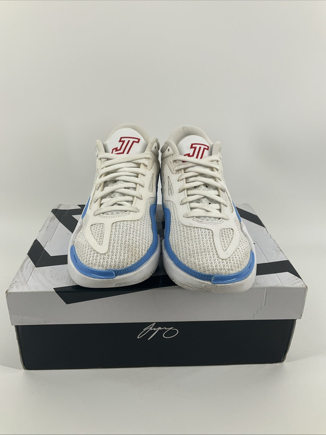 Used Size 7.5 Men's Jordan Tatum 1 PF Blue White DX6732-100