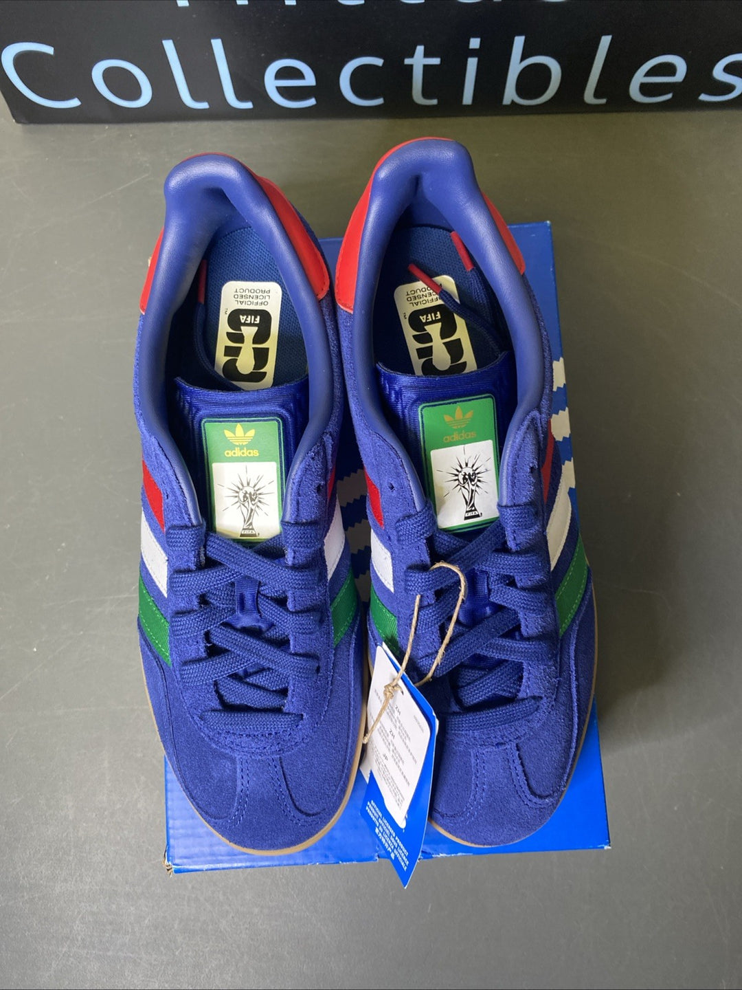 NEW Size 7 Men Adidas Gazelle Indoor FIFA World Cup 2026 Royal Blue Suede IH6464