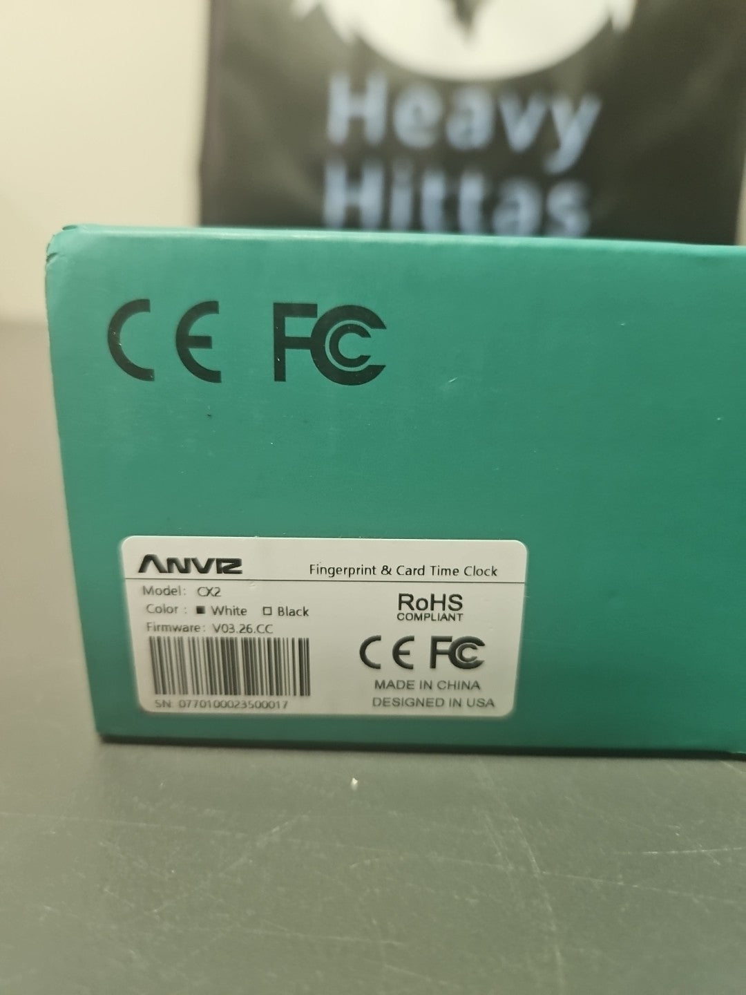 ANVIZ CX2 - Fingerprint Biometric Time Clocks for Employees Small Business