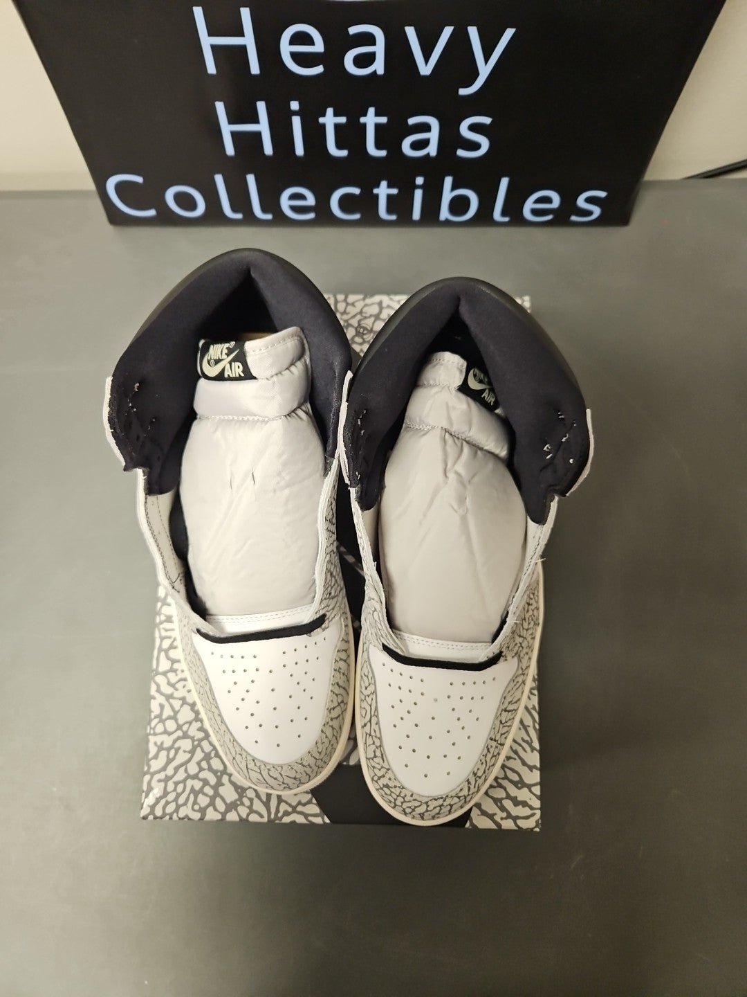 NEW Mens Size 12.5 Nike Air Jordan 1 Retro High OG White Cement Shoes DZ5485-052