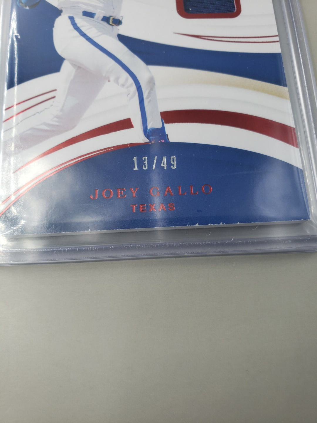 JOEY GALLO  2020 PANINI IMMACULATE #59 /49 JERSEY RELIC TEXAS RANGERS