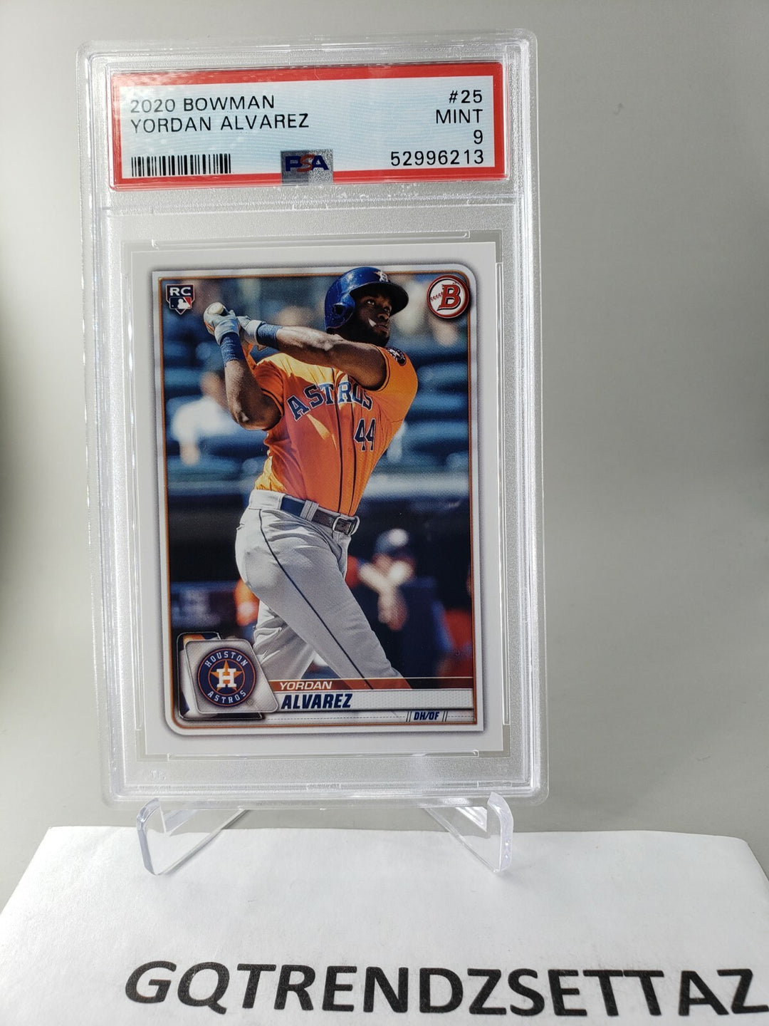 2020 Bowman #25 Yordan Alvarez Houston Astros RC Rookie PSA 9 MINT