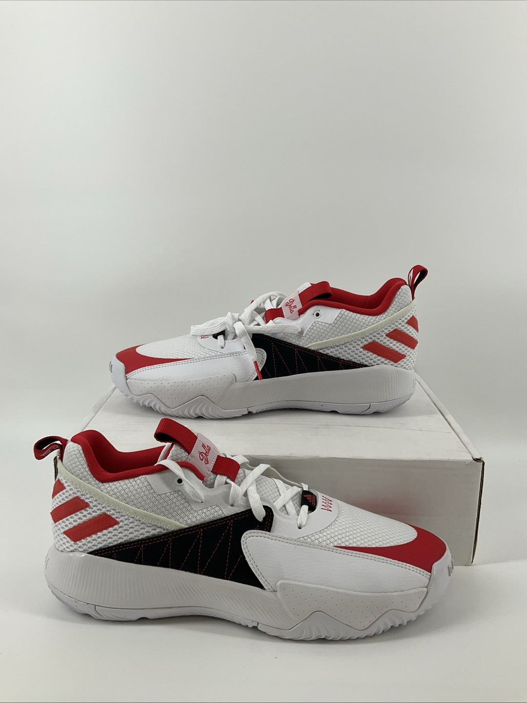 New Size 13 Men Adidas Dame Certified Red Black White GY8965