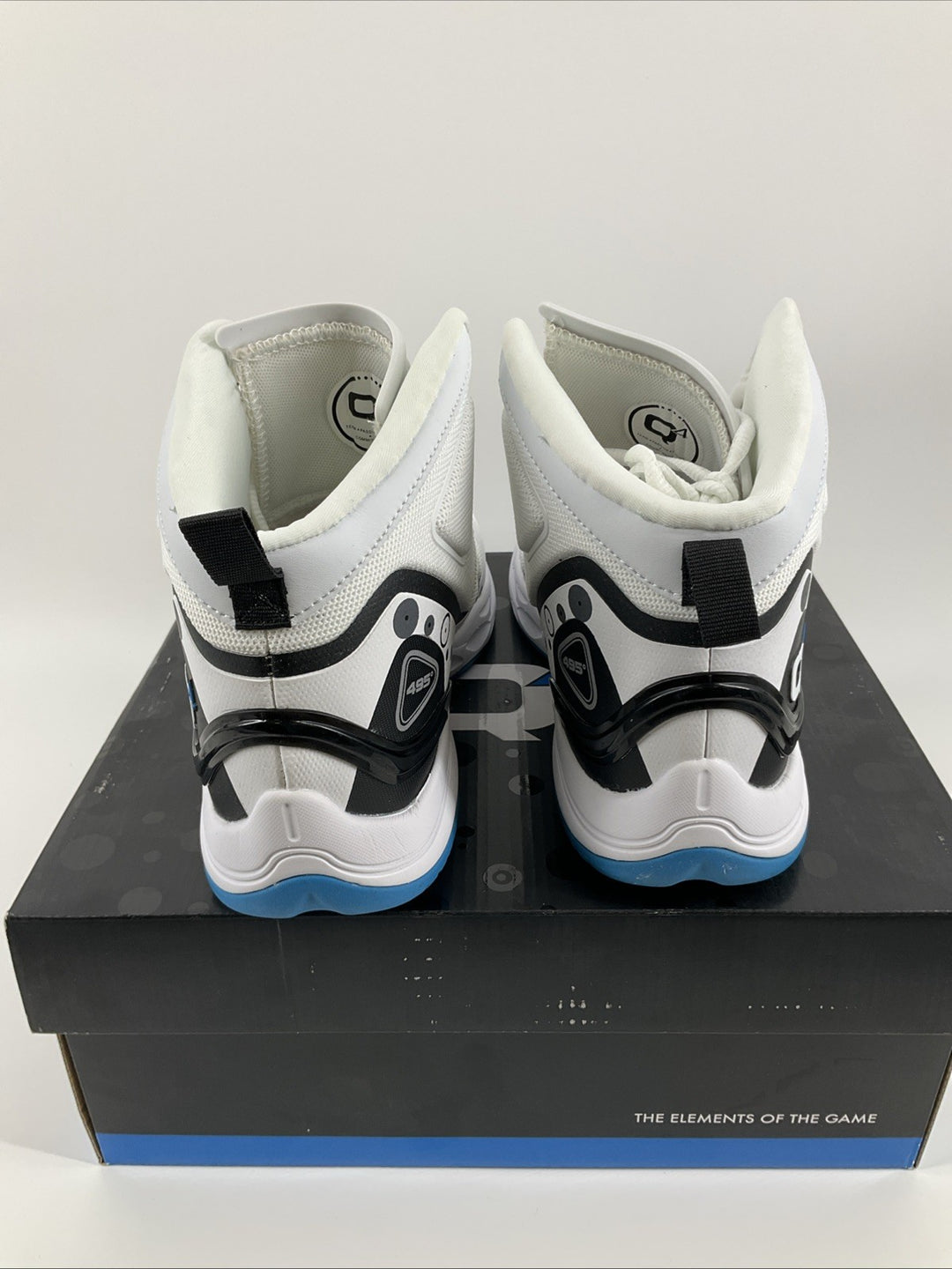 New Size 8.5 Men Q4 Bright White Black Blue Q4MB-014