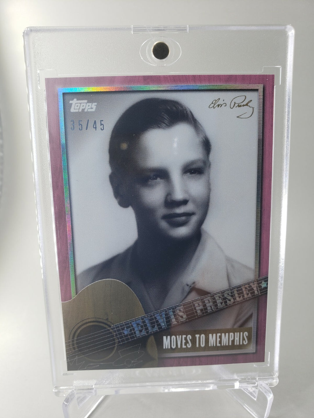 2022 Topps Elvis Presley: The King of Rock and Roll PINK PARALLEL /45 CARD #3 SP