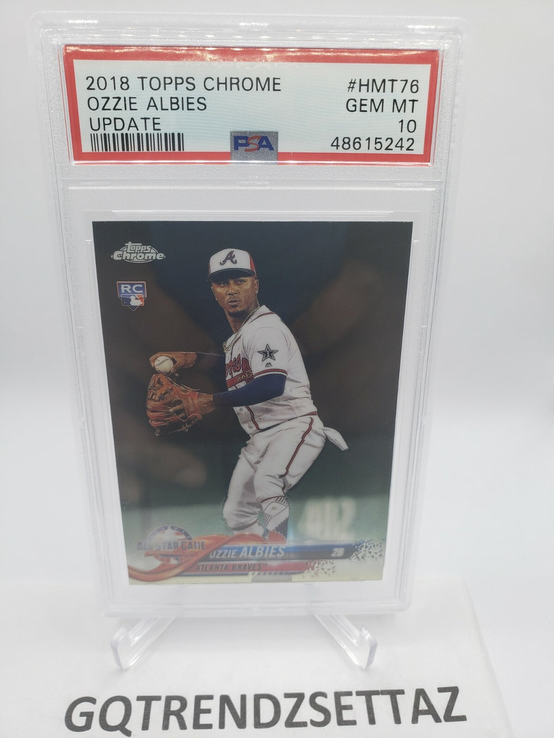 2018 Topps Chrome Update Ozzie Albies RC Rookie #HMT76 PSA 10 MINT BRAVES