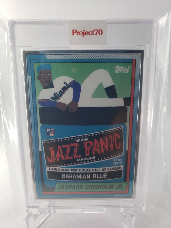 Topps Project 70 SILVER Framed Artist Proof Jazz Chisholm #441 /50 Keith Shore