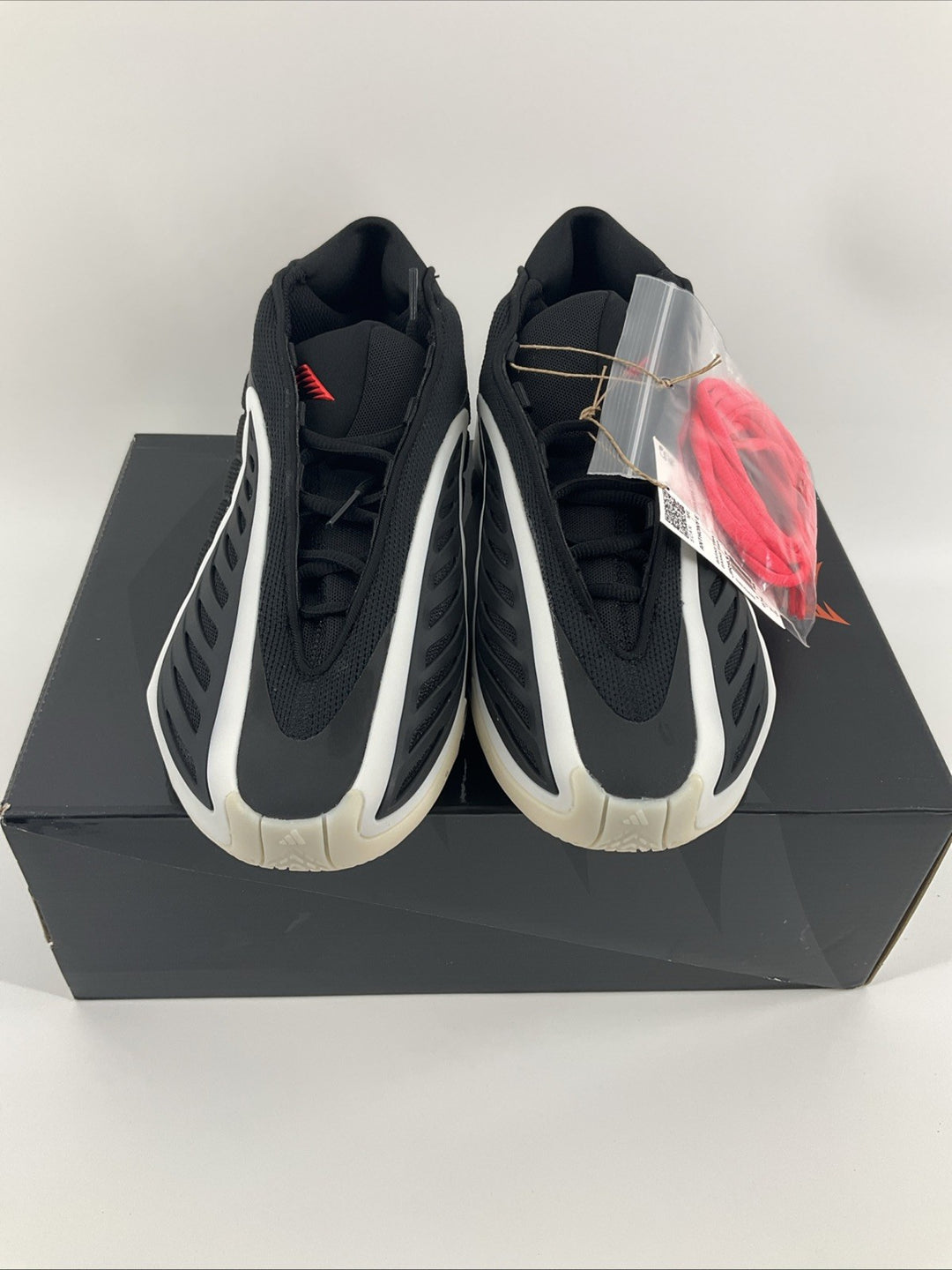 New Size 7 Men Adidas Anthony Edward’s 2J Black White  JR9377