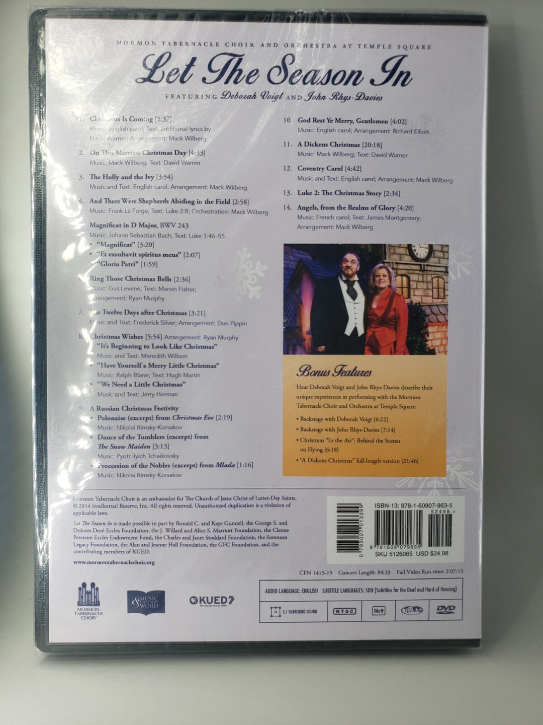 New Factory Sealed Mormon Tabernacle Choir: Let The Season In Feat Deborah Voigt