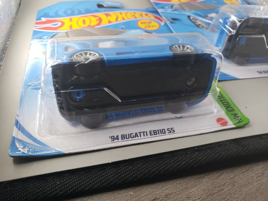 NEW LOT OF 2 HOT WHEELS 2021 HW EXOTICS '94 BUGATTI EB110 SS #6/10 