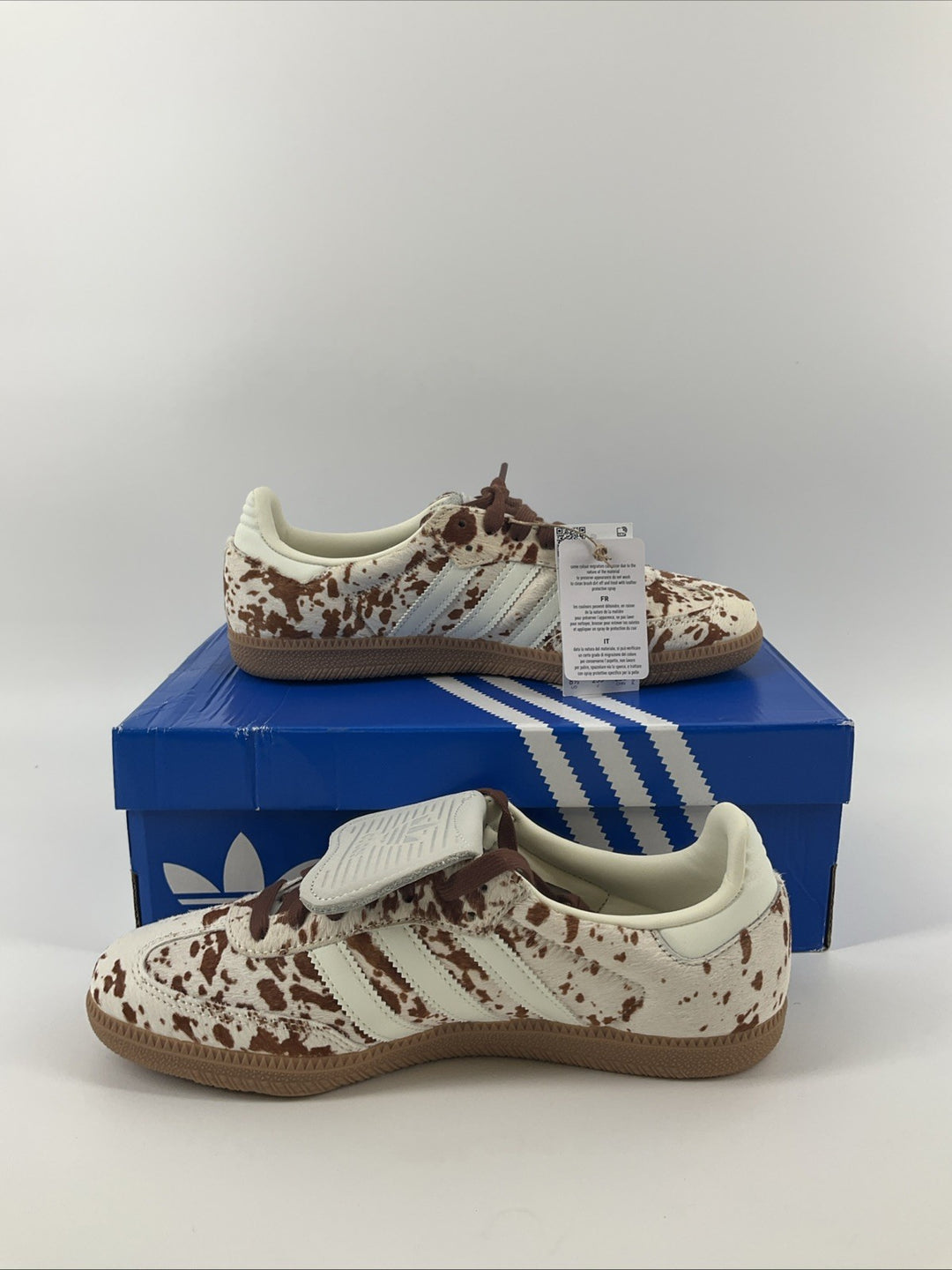 New Size 8.5 Women's Adidas Samba LT Cow Print JS3931