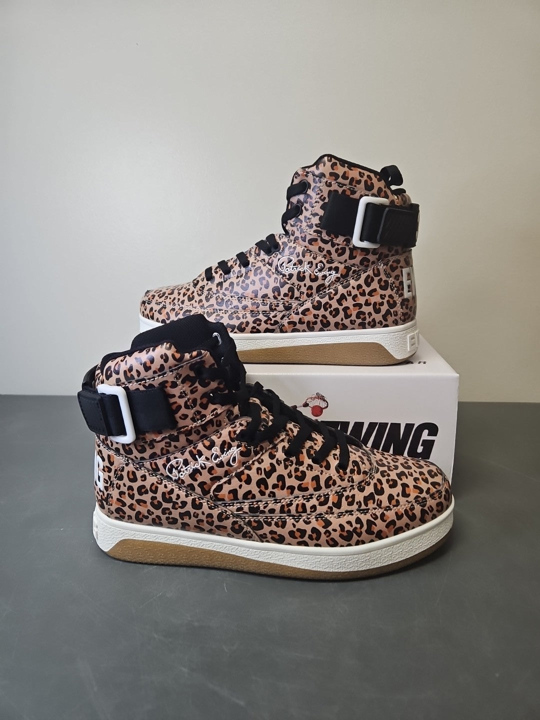 NEW Patrick Ewing Athletics Women's 33 Hi Orion Leopard 5RBE001-999