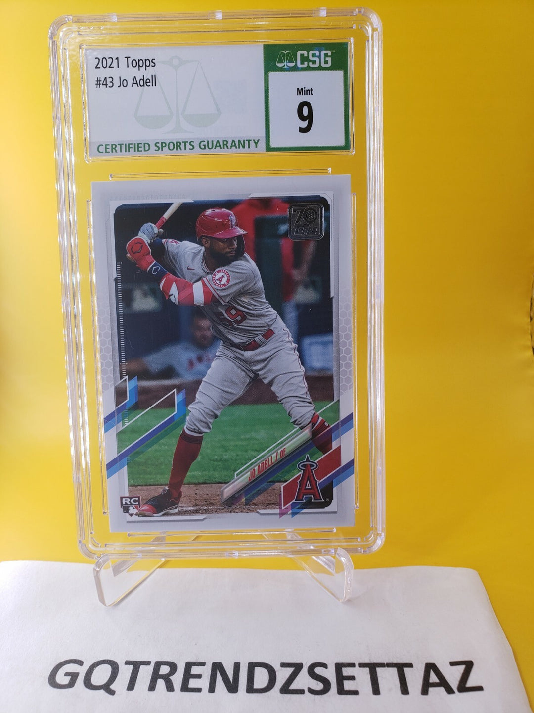 2021 Topps Series One #43 Jo Adell Rookie Card RC CSG 9 Los Angeles Angels