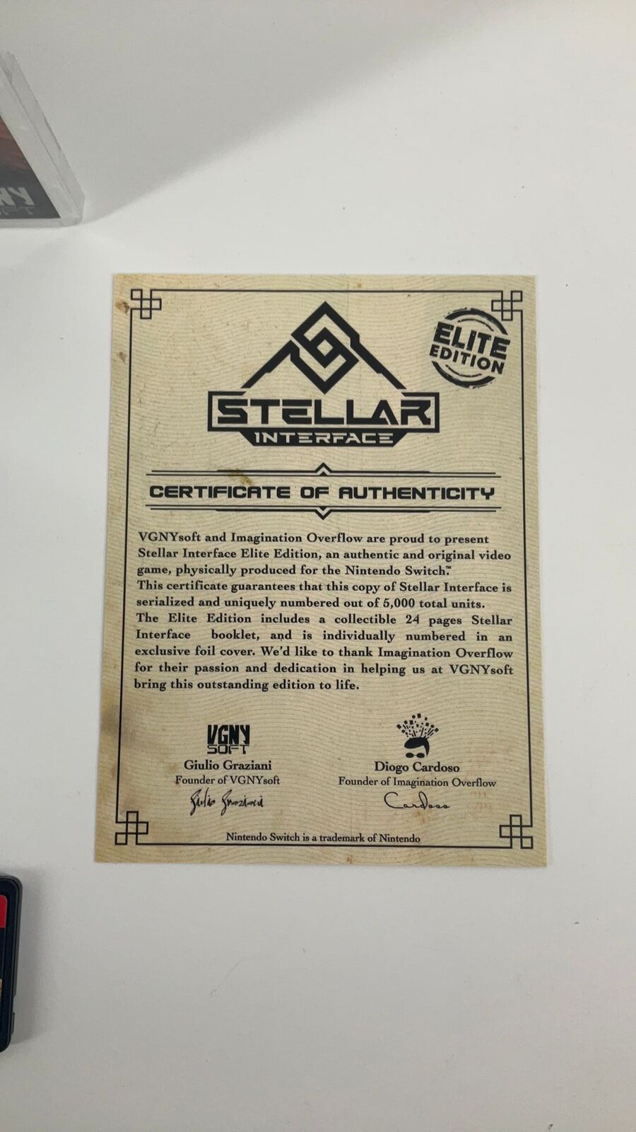 Switch – Stellar Interface (VGNYsoft #3) – CIB