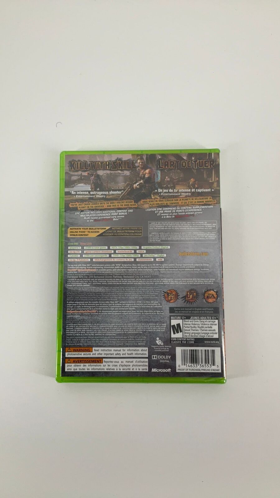 Xbox 360 - Bulletstorm Epic Edition - New