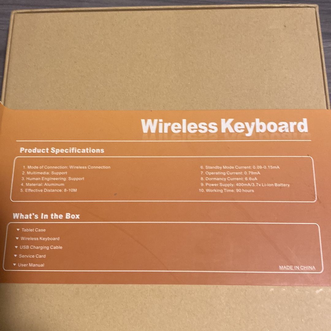 New: Open Box Wireless Tablet Keyboard and Case - Light Blue
