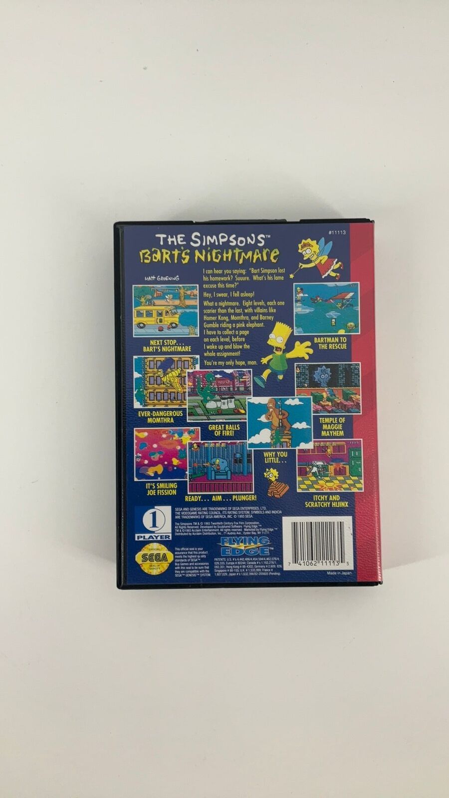 Genesis – The Simpsons: Bart’s Nightmare – CIB