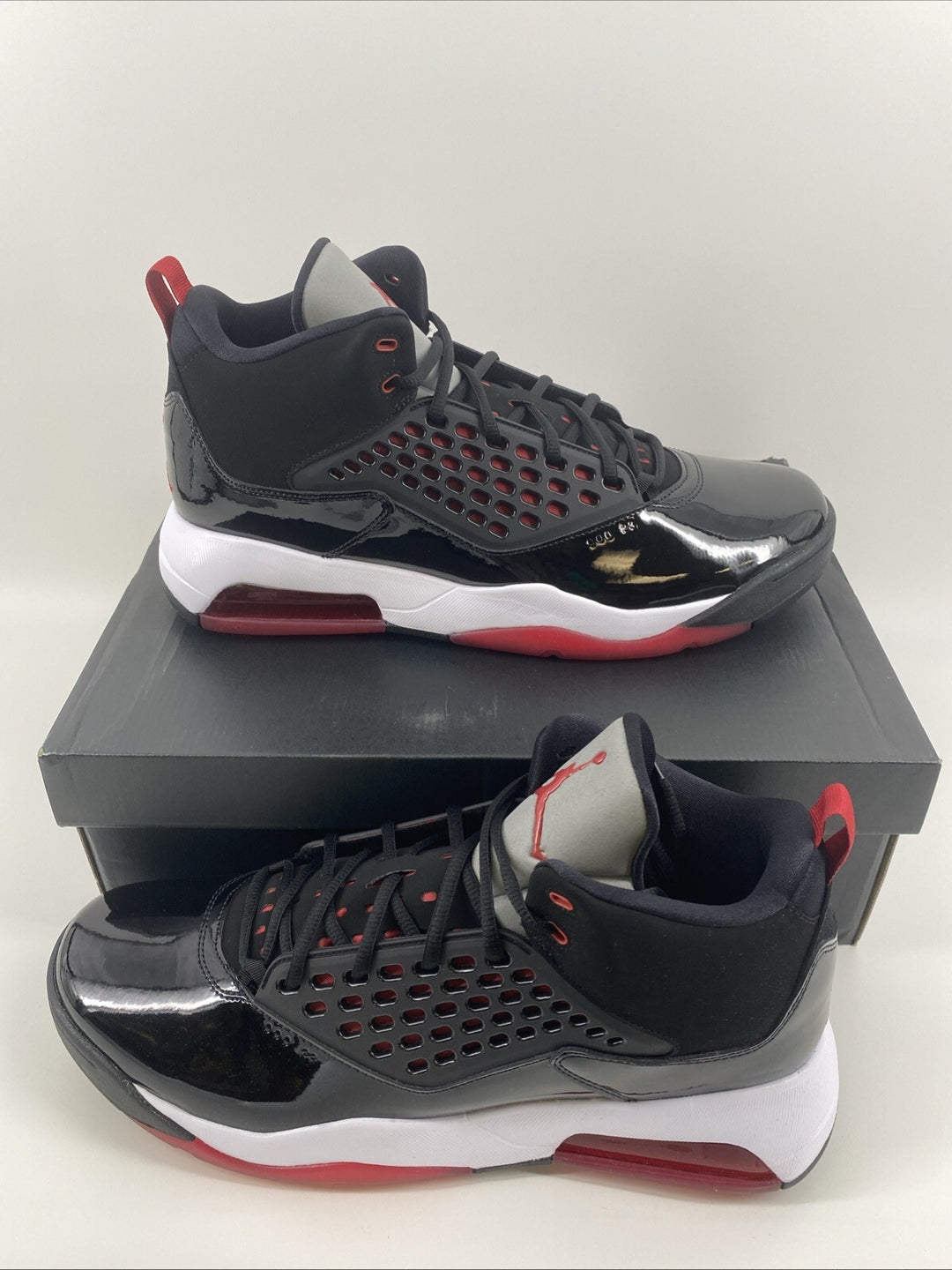 New Size 15 Men's Nike Men's Jordan Maxin 200 Black/Red/White  CD6107 001