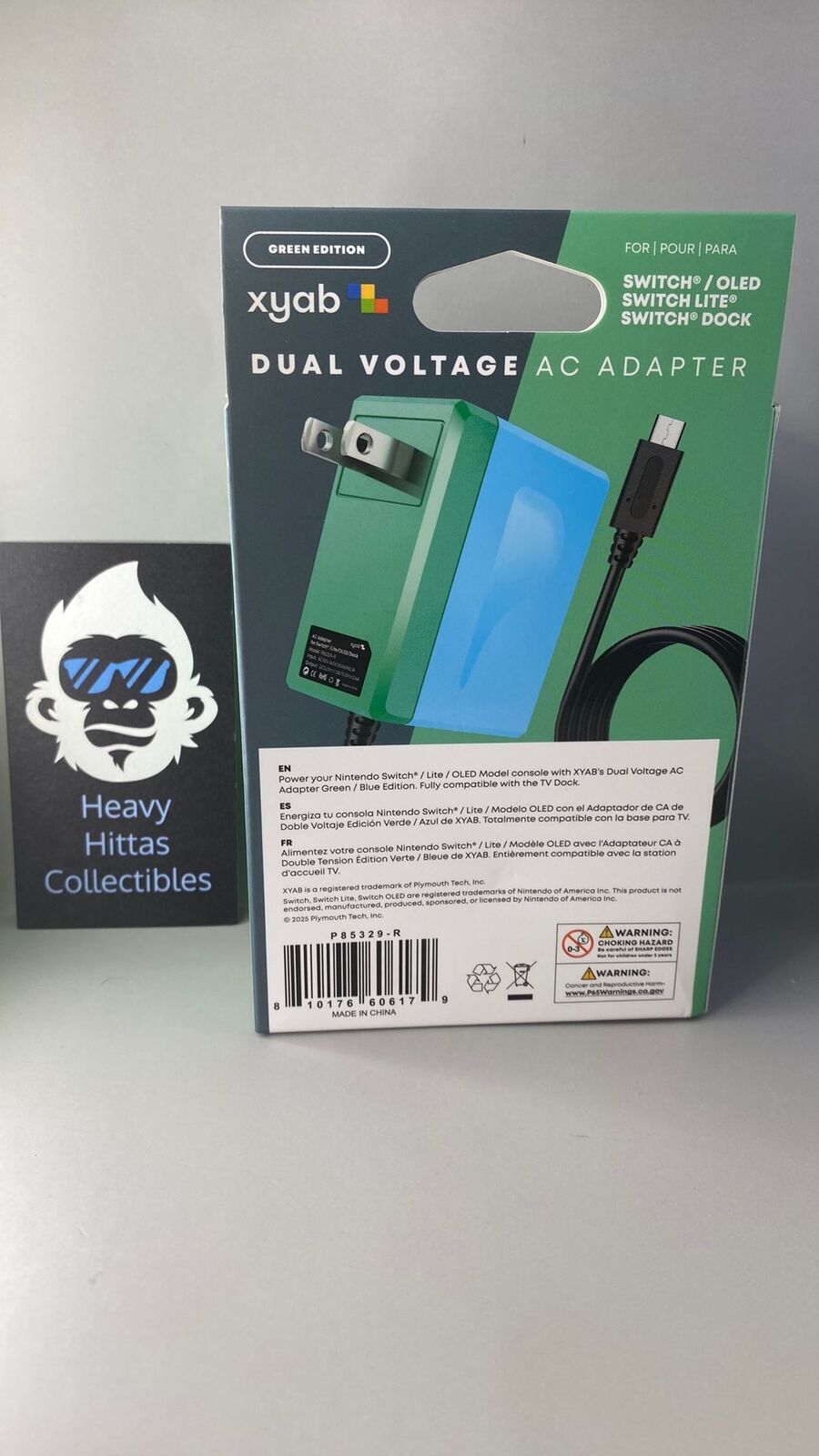 Nintendo Switch AC Power Adapter - Green/Blue - New