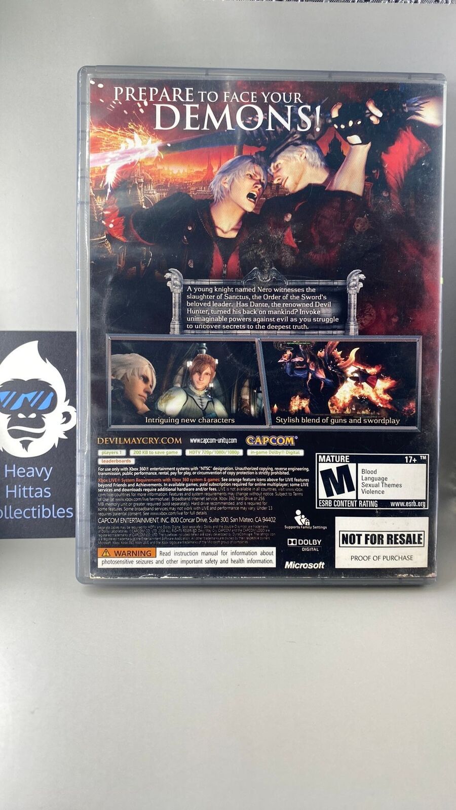 Xbox 360 - Devil May Cry 4 Platinum Hits Not for Resale - CIB