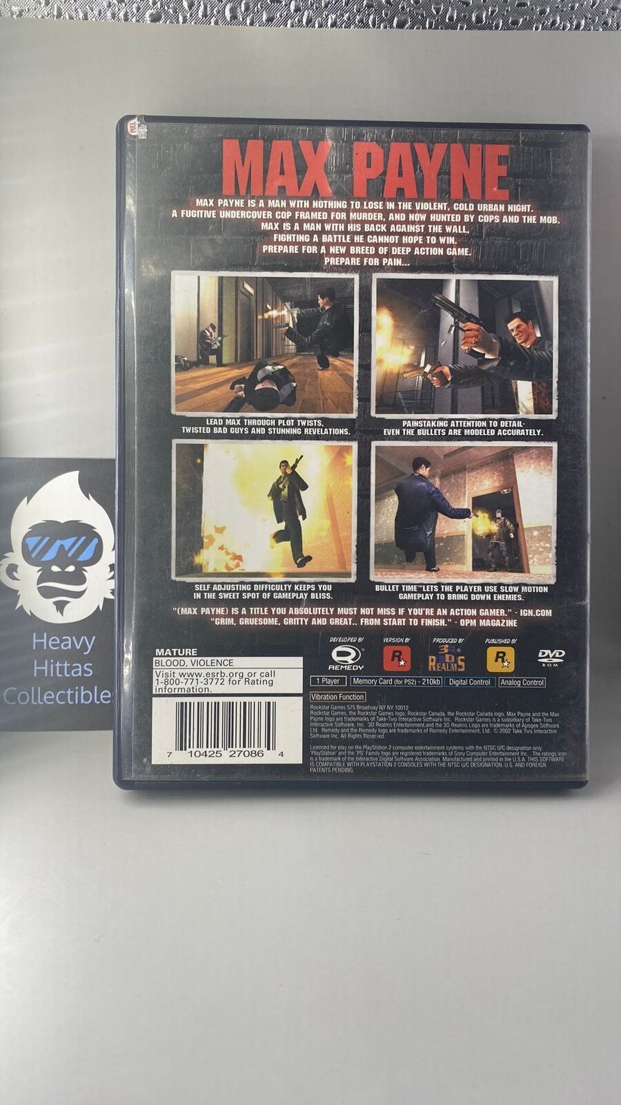 PS2 – Max Payne – Greatest Hits – CIB