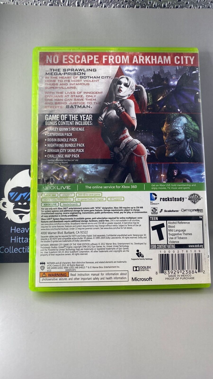 Xbox 360 - Batman: Arkham City Game of the Year Edition - CIB