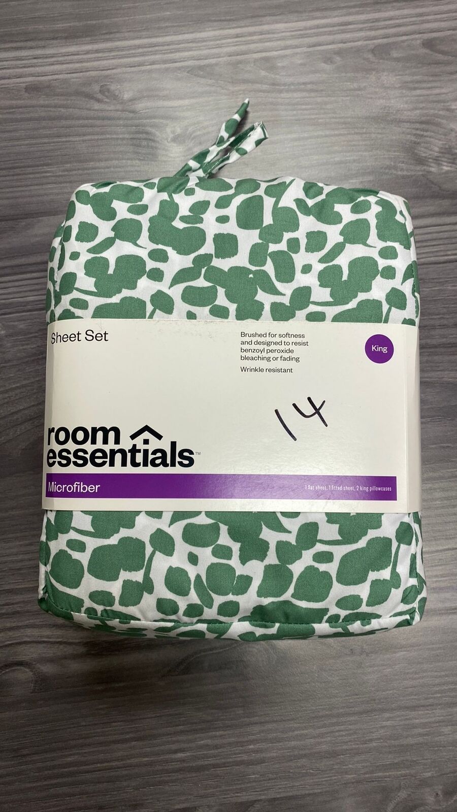 NEW Room Essentials King Size Sheet Set