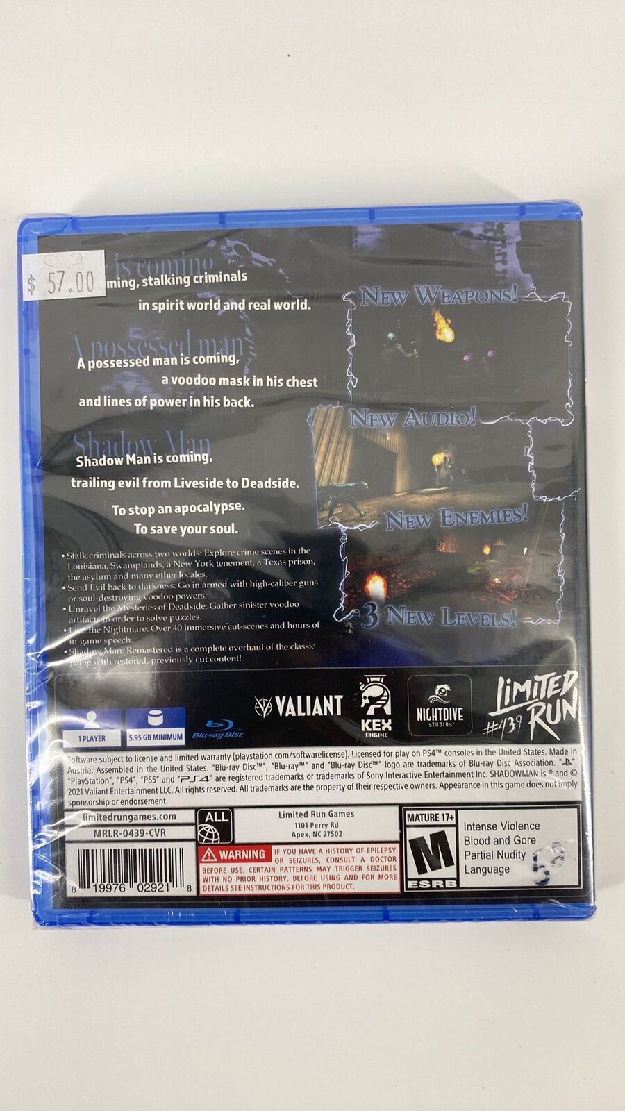 PS4 – Shadow Man Remastered – New