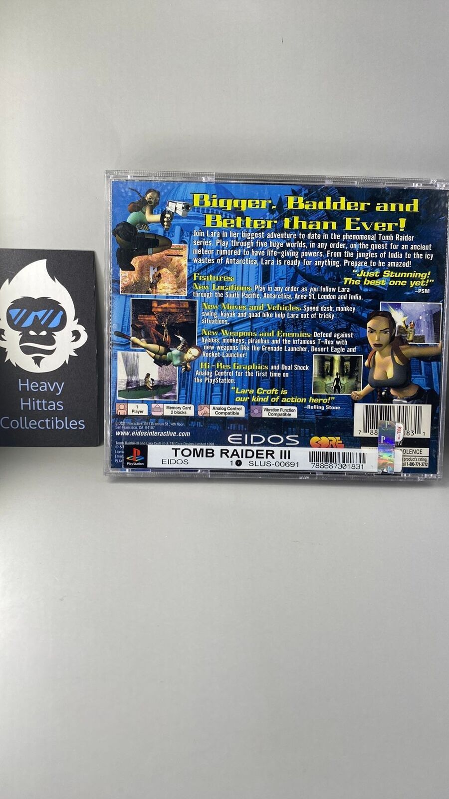 PS1 – Tomb Raider III: Adventures of Lara Croft – CIB