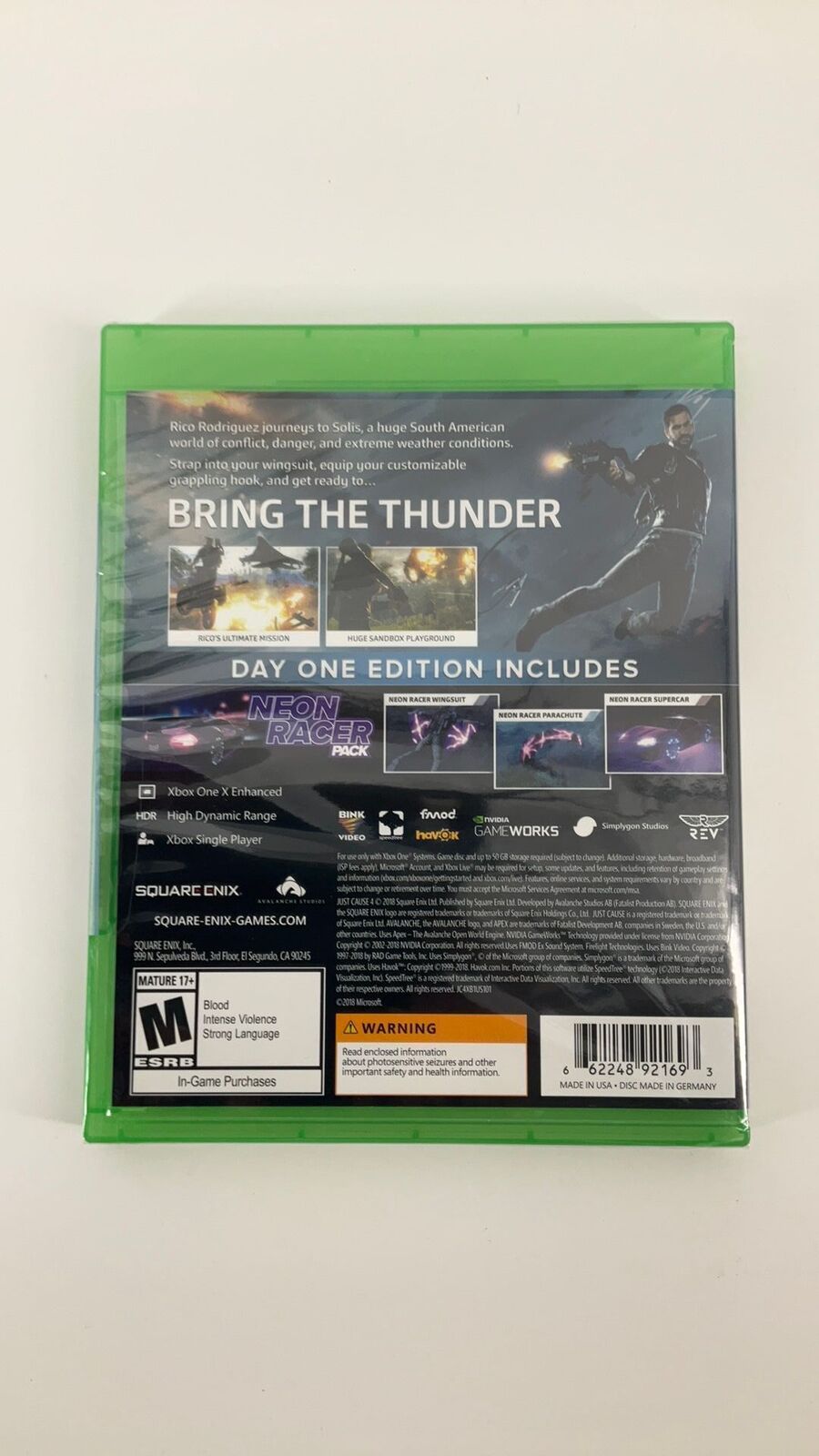 Xbox One - Just Cause 4 Day One Edition - New
